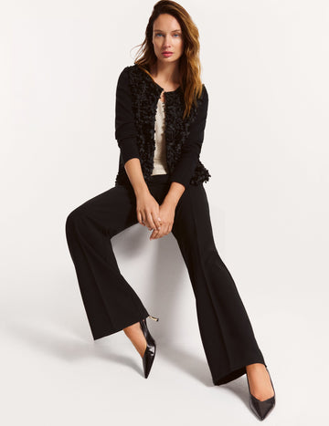 Cardigan with 3D look – FABER